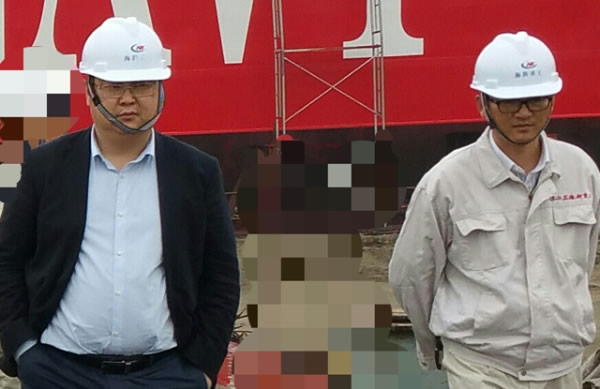 海新重工迎接长江航道局领导莅临考察